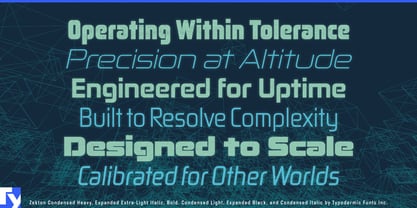 Zekton Font Poster 2