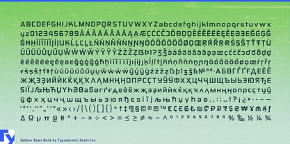Zekton Font Poster 7