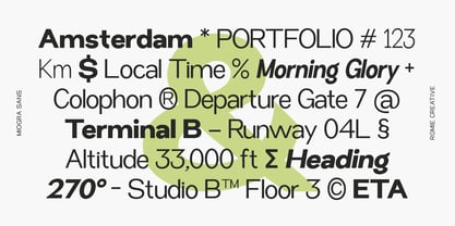 Miogra Sans Font Poster 9