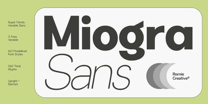 Miogra Sans Font Poster 1