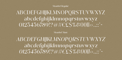 Nisanbel Font Poster 15