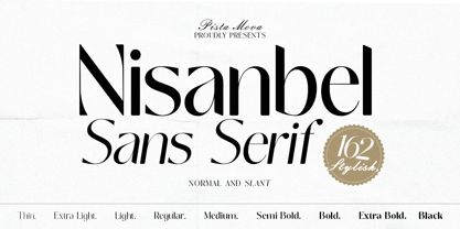 Nisanbel Font Poster 1