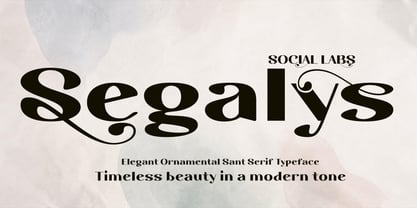 Segalys Font Poster 1