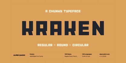 Kraken Font Poster 1