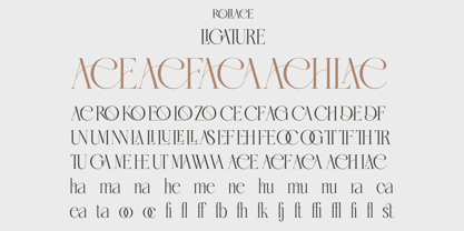 Roliace Font Poster 9