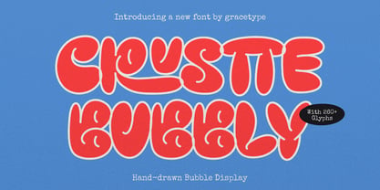 Crustte Bubbly Font Poster 1
