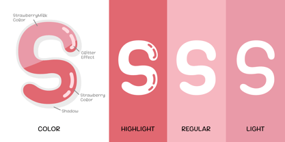 StrawberryMilk Font Poster 6