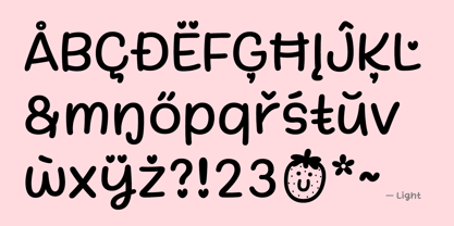 StrawberryMilk Font Poster 5