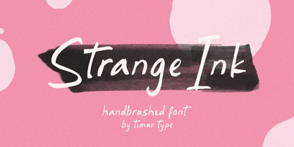Strange Ink Font Poster 1