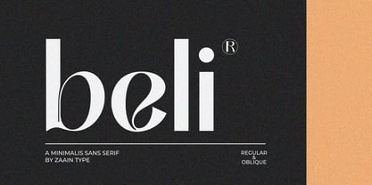 Beli Font Poster 1
