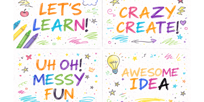 Scribble Chaos Font Poster 2