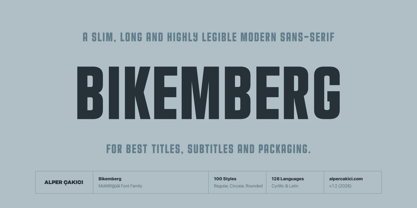 Bikemberg Font Poster 1
