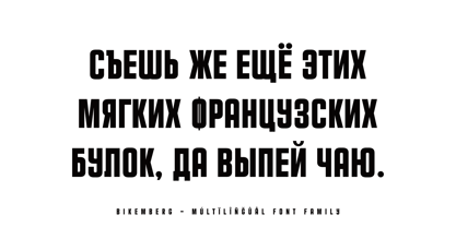Bikemberg Font Poster 7