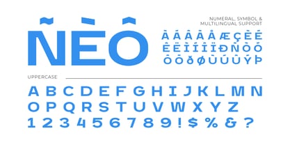 Neomarine Font Poster 4