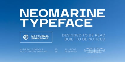 Neomarine Font Poster 1