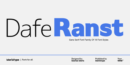 Dafe Ranst Font Poster 1