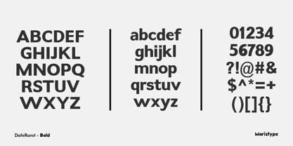 Dafe Ranst Font Poster 6