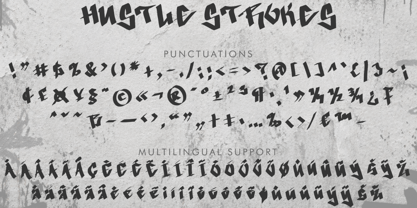 Hustle Strokes Font Poster 6