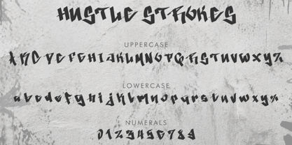 Hustle Strokes Font Poster 5