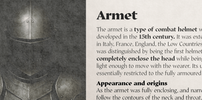 Armet Font Poster 5