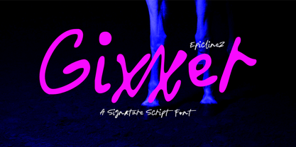 Gixxer Font Poster 1