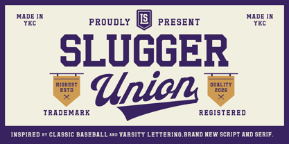 Slugger Union Font Poster 1