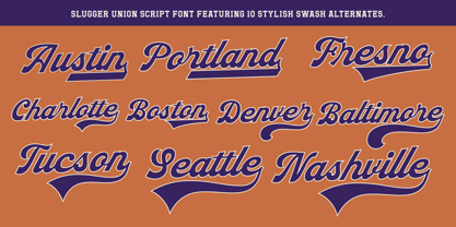 Slugger Union Font Poster 8