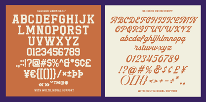 Slugger Union Font Poster 7