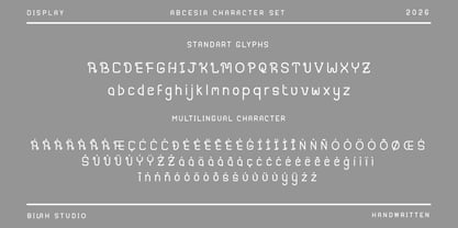 Abcesia Font Poster 6