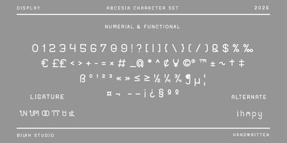 Abcesia Font Poster 7