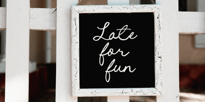 Cursive Amber Font Poster 2