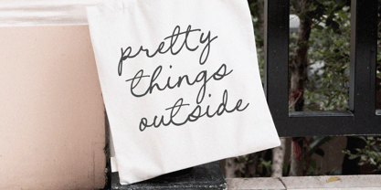 Cursive Amber Font Poster 4