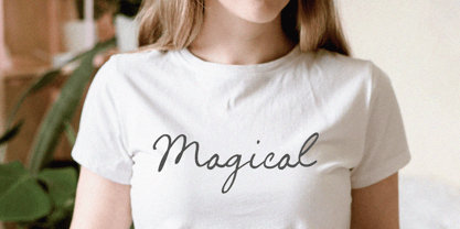 Cursive Amber Font Poster 3