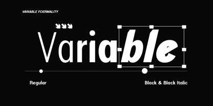 Foermality Condensed Variable Font Poster 2