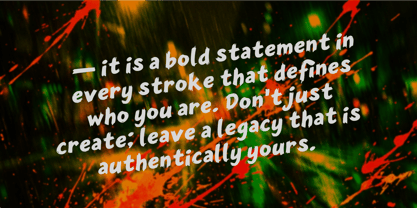 Inkstinct Font Poster 2