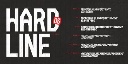 OS Hardline Font Poster 1