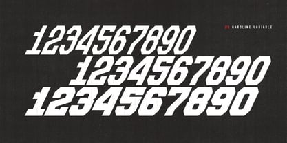 OS Hardline Font Poster 4