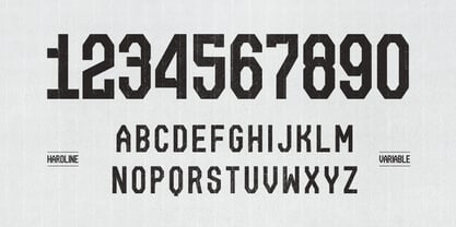 OS Hardline Font Poster 2