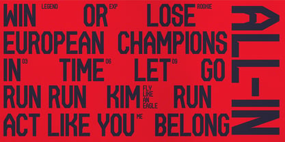 OS Hardline Font Poster 7