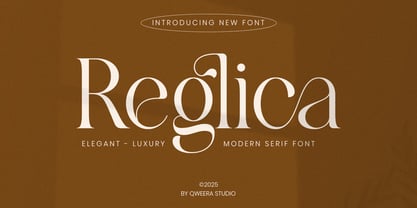 Reglica Font Poster 1