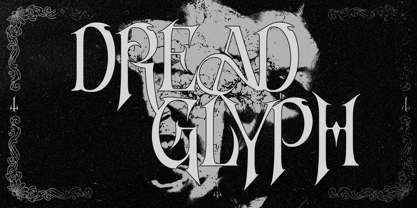 Dreadglyph Font Poster 13