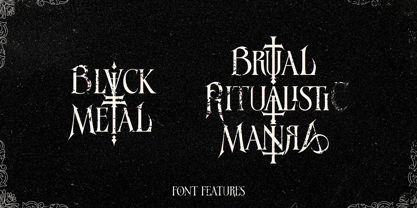 Dreadglyph Font Poster 5