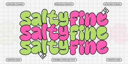 Saltyfine Font Poster 1