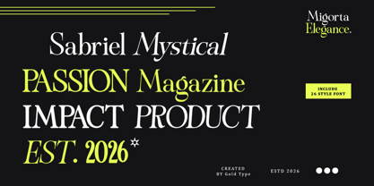 Migorta Elegance Font Poster 3
