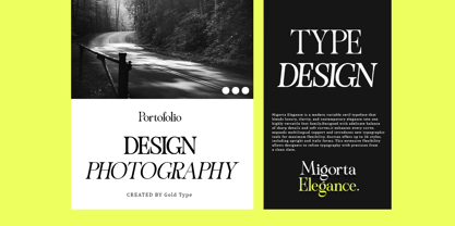 Migorta Elegance Font Poster 5
