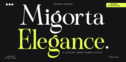 Migorta Elegance Font Poster 1