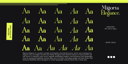 Migorta Elegance Font Poster 4