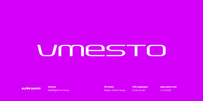 Vmesto Font Poster 1