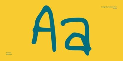 Klassic Memory Font Poster 5