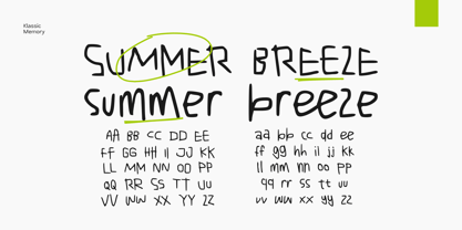 Klassic Memory Font Poster 3